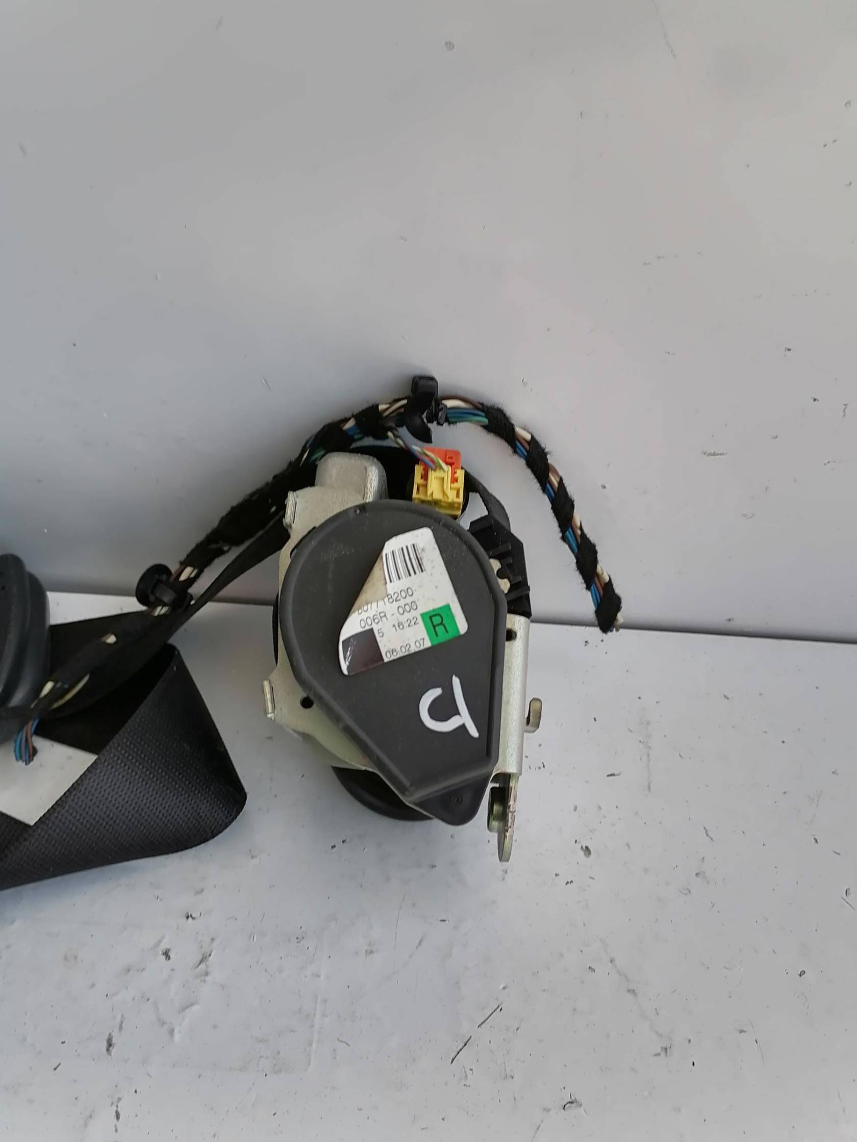 Cintura di sicurezza ant. dx.